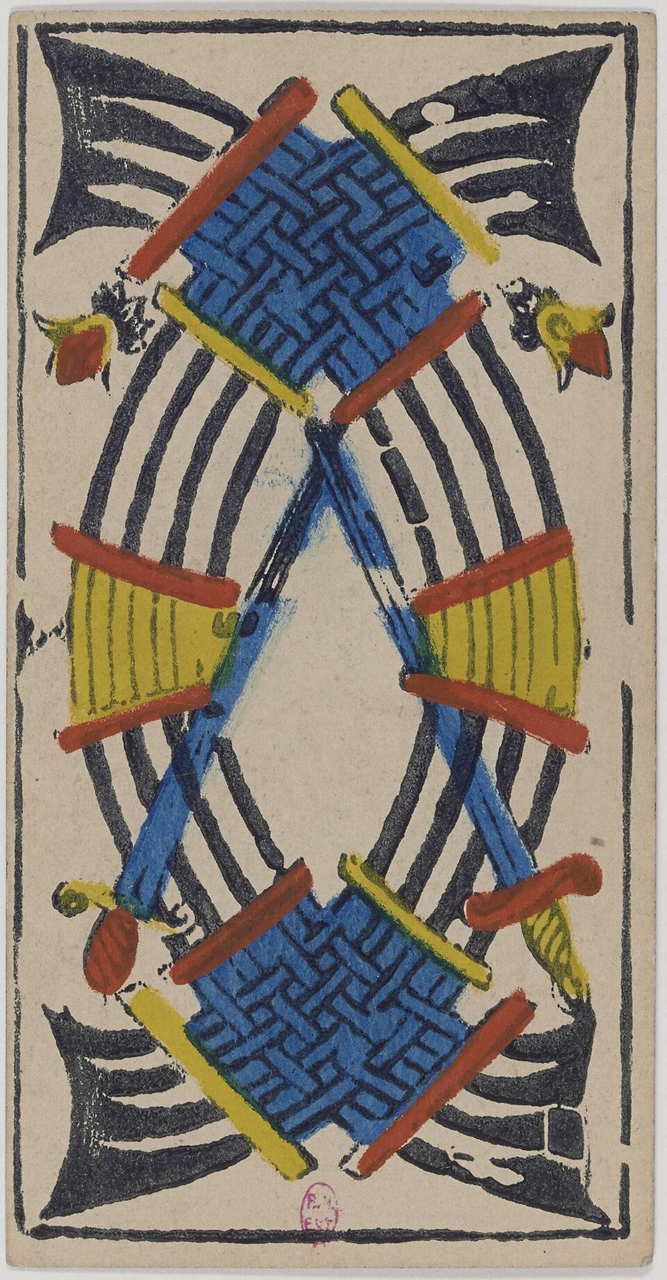 Dix d'Épées, arcane mineur du tarot de Marseille