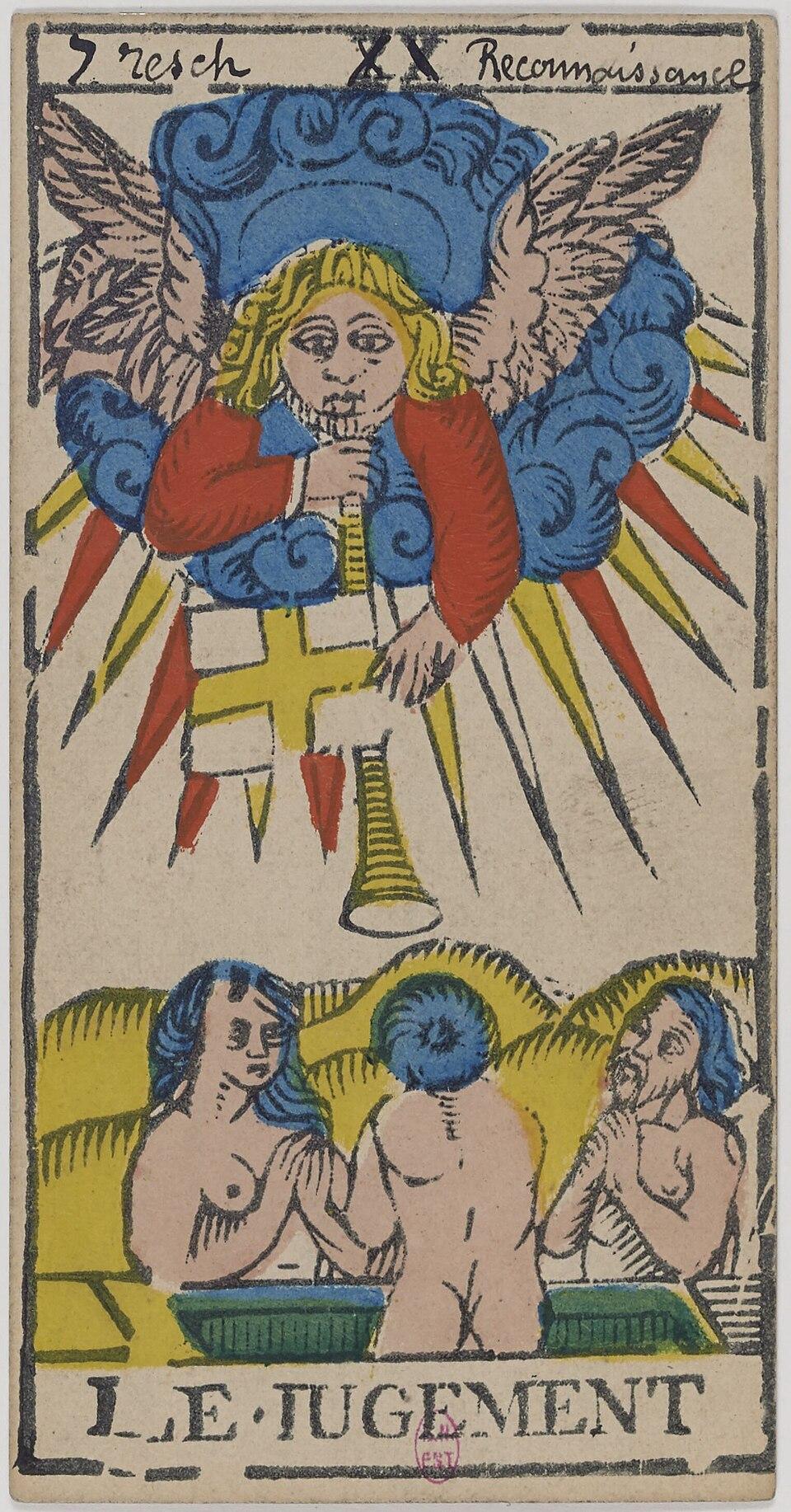 Le Jugement, arcane XX du tarot de Marseille